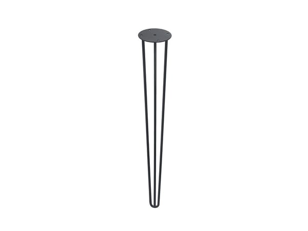 Låsebeslag/ben Leg D8 x 710 mm, sort