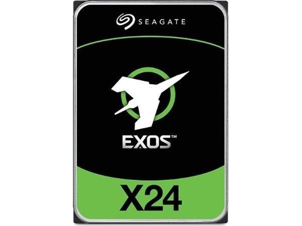 Seagate Exos X24 ST12000NM002H - Hårddisk - Enterprise - 12 TB - inbyggd - 3.5" - SATA 6Gb/s - 7200 rpm - buffert: 512 MB