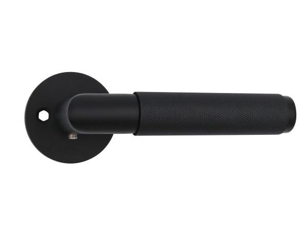 HOME It® dørgreb riflet L-greb 19 mm. matsort