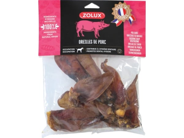 Zolux hundegodteri innvendig svineøre 400 g