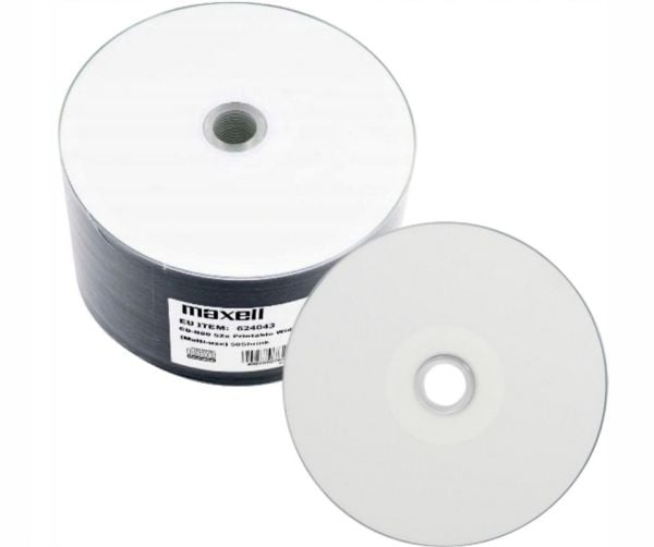 Maxell - 50 x CD-R - 700 MB (80 min) - blekkstråleskrivbar overflate - CD-eske