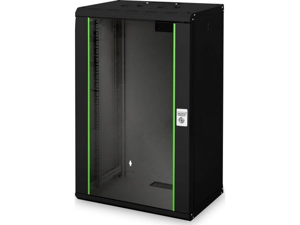 Digitus Unique DN-19 20-U-SW - Rack skap - veggmonterbar - RAL 9005, svart - 20U - 19"
