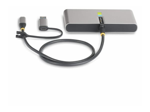 Startech 2-Port USB-C/USB-A Hub with GbE and RS232 Serial, 2x USB-A - Hub - 2 x USB 3.2 Gen 1 - stasjonær