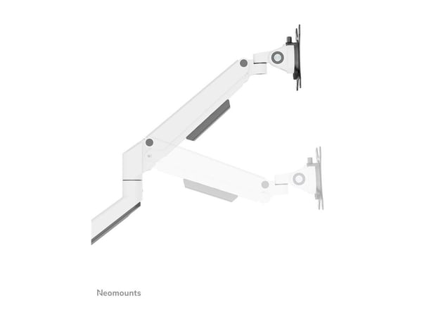 Neomounts NEXT Slim DS70-250WH2 - Monteringssett (leddarm) - full bevegelse - for 2 skjermer - aluminium - hvit - skjermstørrelse: 17"-32" - skrive...