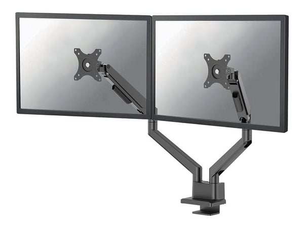 Neomounts NEXT Slim DS70-250BL2 - Monteringssett (leddarm) - full bevegelse - for 2 skjermer - aluminium - svart - skjermstørrelse: 17"-32" - skriv...