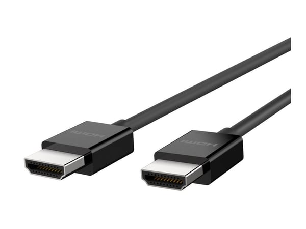 Belkin BoostCharge - Ultra High Speed - HDMI-kabel - HDMI hane till HDMI hane - 2 m - svart - stöd för 8K - för P/N: AVC006BTSGY, F4U098BT, F4U110B...