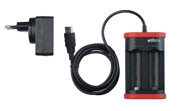 Wiha 41915, Batterilader, Sort, Rød, 285 g