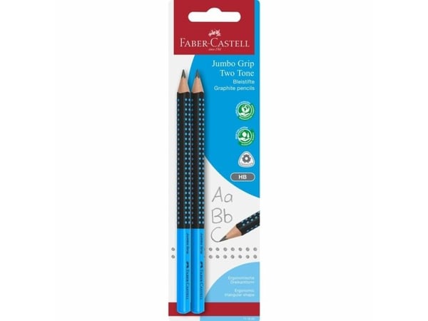 Faber-Castell 111993, B, Blandade färger, Triangulär, Blåsa, 2 styck