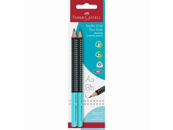 Faber-Castell 111993, B, Blandade färger, Triangulär, Blåsa, 2 styck