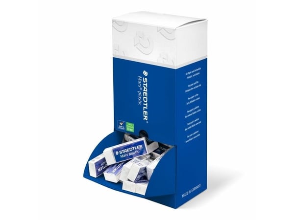 Staedtler Mars, Plast, Vit, Låda, 40 styck, Tyskland, Latex, Ftalat