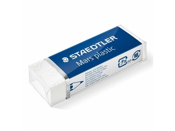 Staedtler Mars, Plast, Hvit, Boks, 40 stykker, Tyskland, Latex, Ftalat
