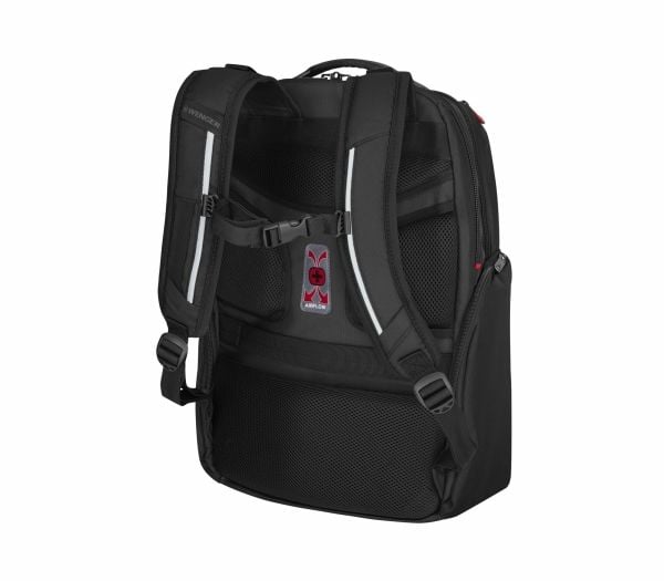 Wenger Meteor 17" kannettava reppu, jossa on tablettilokero, musta