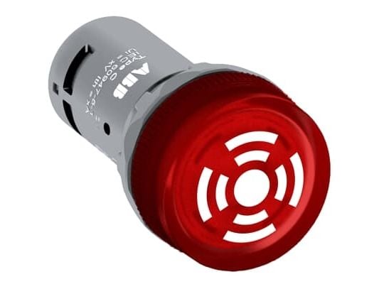 Summer 22mm 80dB 24V AC/DC med röd LED CB1-610R 1SFA619600R6101 Summer 22mm 80dB 24V AC/DC med röd LED CB1-610R 1SFA619600R6101
