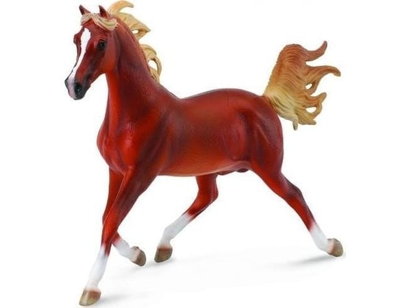 Arabisk hest kastanjebrun 1:12 DELUX