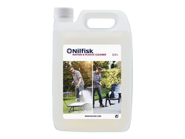 Nilfisk RATTAN & PLASTIC - Rengöring/tvättmedel - vätska - flaska - 2.5 L - koncentrerat - gulaktig