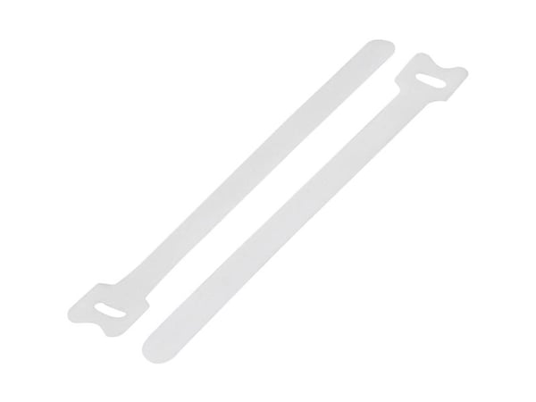 TRU COMPONENTS TC-12355384 Tarranauha kaapelinside kokoonpanoon Tarranauha staattinen silmukkaosa (L x S) 310 mm x 16 mm Valkoinen 20 kpl
