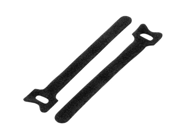 TRU COMPONENTS buntbandkabelband statisk loop 180x12 mm svart 20 st