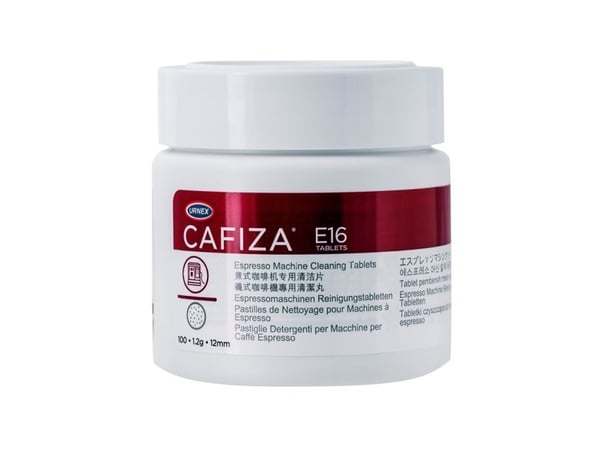 Urnex Cafiza E16 rengøringstabletter til kaffemaskiner 100 stk. Urnex Cafiza E16 rengøringstabletter til kaffemaskiner 100 stk.