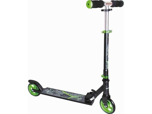 Muuwmi aluminiumsscooter 125mm svart/grønn AU 346