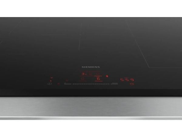 Siemens iQ500 ED851HWB1E - Induksjonskomfyrtopp - 5 plater - Nisje - bredde: 75 cm - dybde: 49 cm - fasett - svart