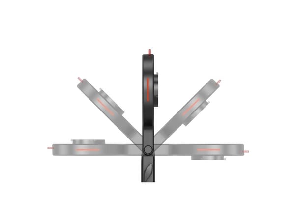 SmallRig 4476, Adapter skjerm, Sort, Akrylonitril-butadien-styren (ABS), Metall, Polykarbonat (PC), SmallRig, RC 60B, 210 g