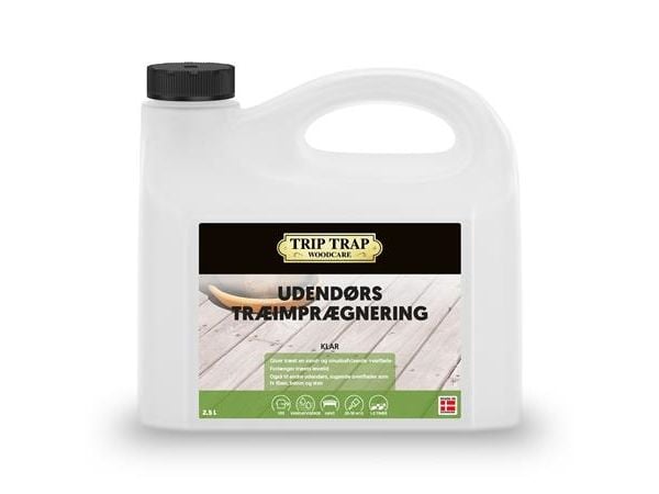TRIP TRAP Udendørs Træimprægnering 2,5L farveløs TRIP TRAP Udendørs Træimprægnering 2,5L farveløs