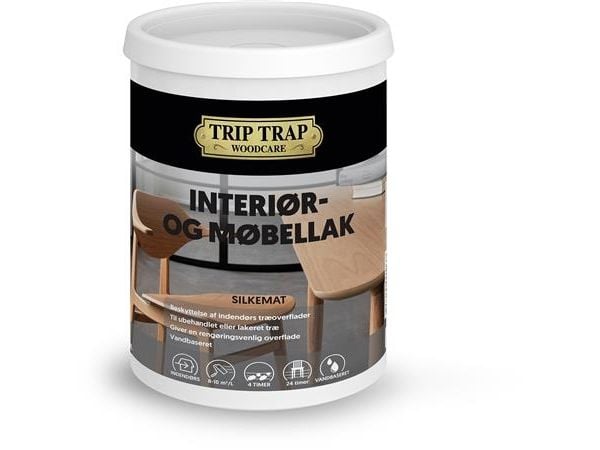 TRIP TRAP Interiør og Møbellak farveløs 0,75L