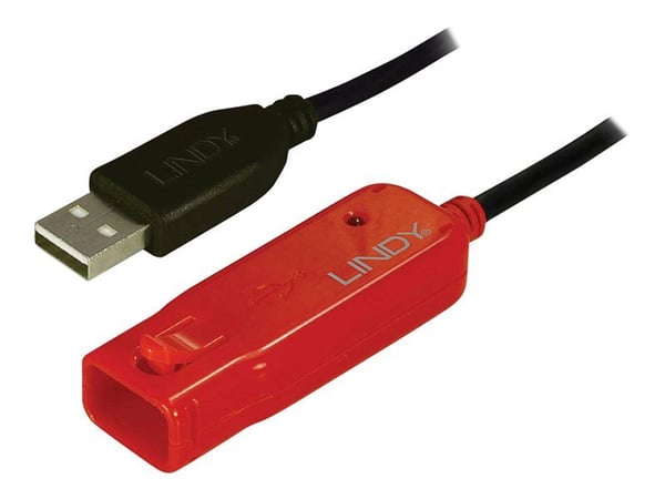 Lindy USB 2.0 Active Extension Cable Pro - USB-forlengelseskabel - USB (hann) til USB (hunn) - USB 2.0 - 8 m - aktiv