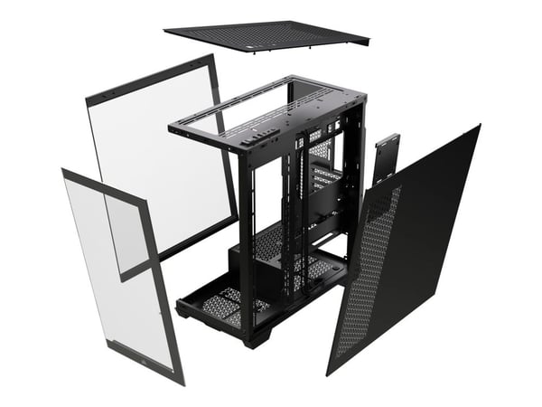 CORSAIR 3500X - Mid tower - utvidet ATX (E-ATX) - sidepanel med vindu (herdet glass) - ingen strømforsyning (ATX) - svart - USB/lyd