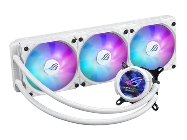 ASUS ROG Strix LC III 360 ARGB White Edition Datamaskinveske Alt-i-ett væskekjøler 12 cm hvit (90RC00W2-M0UAY0)