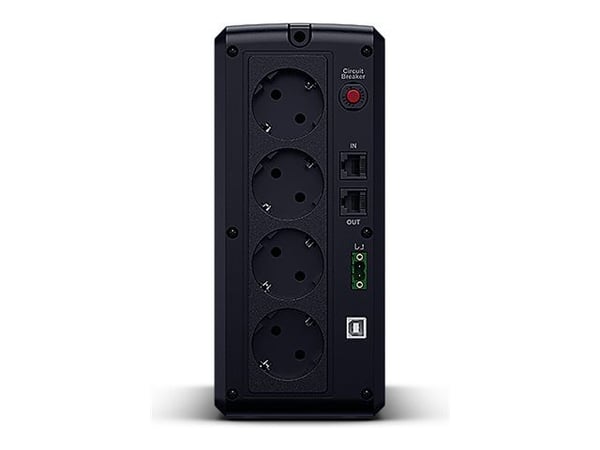 CyberPower UT Series UT1200EG - UPS - AC 230 V - 700 watt - 1200 VA - enkeltfase - USB - utgangskontakter: 4 - svart