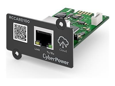 CyberPower RCCARD100, Sisäinen, Langallinen, Ethernet, 100 Mbit/s, Musta, Vihreä