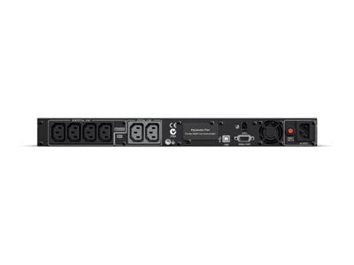 CyberPower Professional Rack Mount LCD Series PR1000ELCDRT1U - UPS (kan monteres i rack) - AC 230 V - 800 watt - 1000 VA - 9 Ah - RS-232, USB - utg...