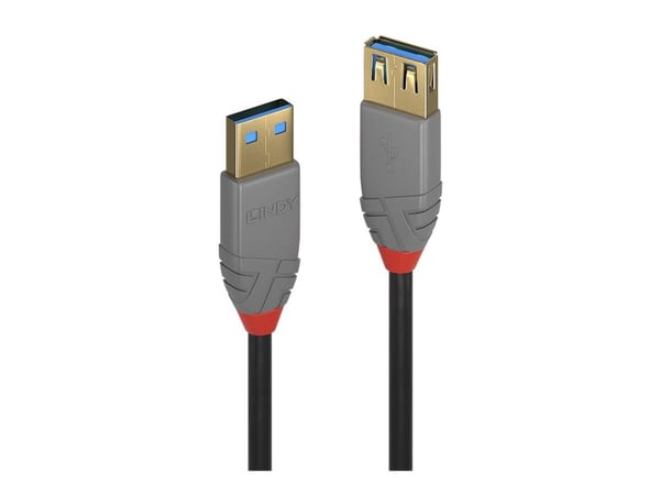 Lindy Anthra Line - USB-kabel - USB-type A (hann) til USB-type A (hunn) - USB 3.1 Gen1 - 50 cm