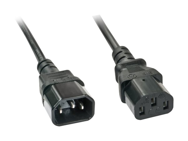 Lindy 30331, 2 m, C14 liitin, C13 liitin, H05VV-F3G