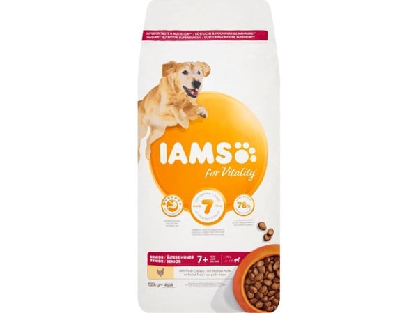 Iams Vitality Dog Senior Large Chicken 12 kg