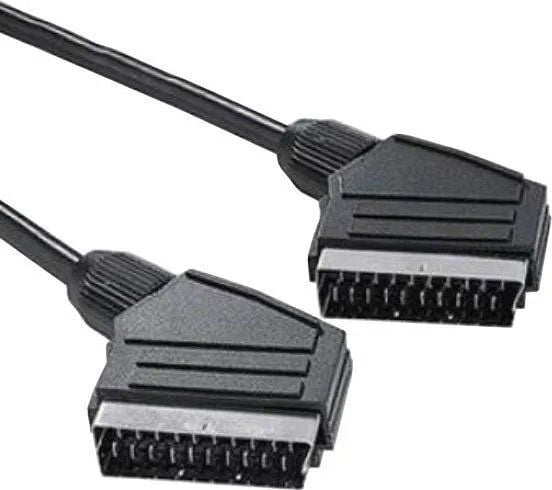 PremiumCord Scart-Scart 1m M/M, 1 m, SCART (21-pin), SCART (21-pin), Sort, Hankjønn/hankjønn