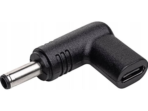 Akyga AK-ND-C10, USB-C, 4.5 x 3.0 mm, Sort