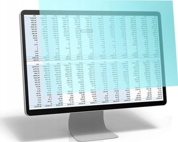 Qoltec blålysfilter 23" | 16:9 | Øyebeskyttelse | Antirefleks | | for monitor