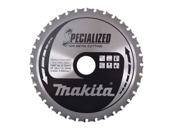 Makita Specialized - Sirkelformet sagblad - for metall - 185 mm - 36 tenner
