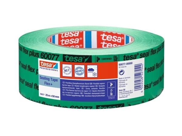 TESA Professional 60077, Metall, PVC, Tre, 25 m, 5 cm, 0,29 µm