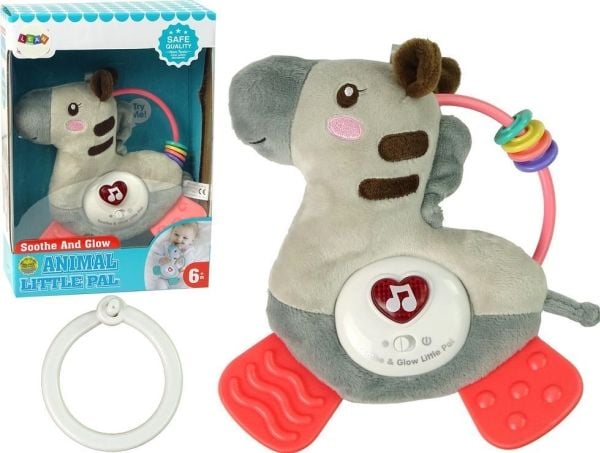 LeanToys interaktiv grå zebra med ljud, melodier, aktivitetsdjur, tuggleksak, skrammel och skallra LeanToys interaktiv grå zebra med ljud, melodier, aktivitetsdjur, tuggleksak, skrammel och skallra