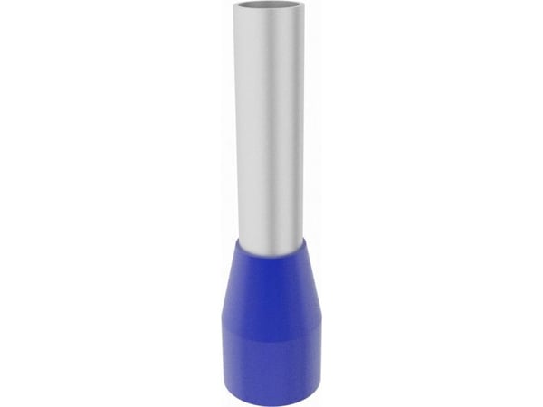 Elpromet 100 st E2,5/8 mm isolerad kabelskos-spets 2,5mm2 blå E2508 Elpromet 0477