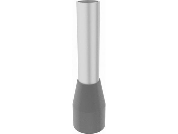 Elpromet isolerade kabelskor/kabeländhylsor 4/10 mm 4 mm² grå (E4010, 100 st)