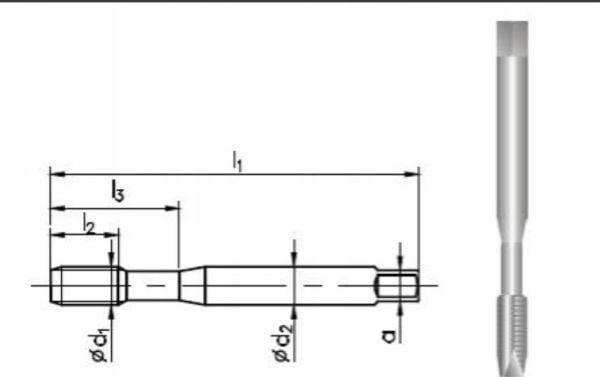 TUULETINHANA M 3,5 DIN-371B (6H) HSSE 800