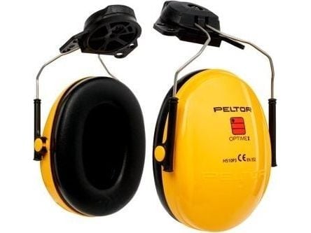 3M PELTOR Optime I, Huvudband, Assembly, Bygge, Demolition, Slipning, Svetsning, Svart, Gul, 26 dB
