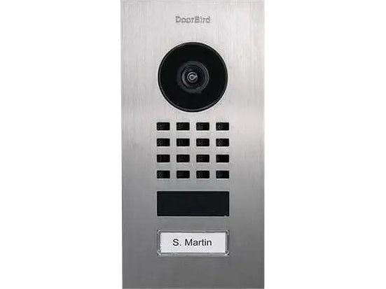 DoorBird DoorBird D1101V IP video dørstasjon innfelt rustfritt stål V2A