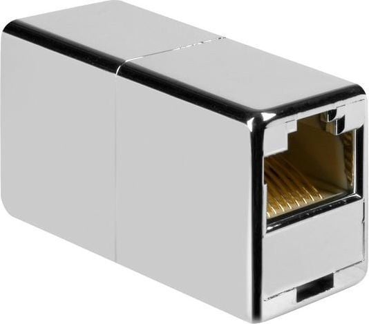 Goobay 15027, Flat, Sølv, RJ45, RJ45, Hunkjønn, Hunkjønn