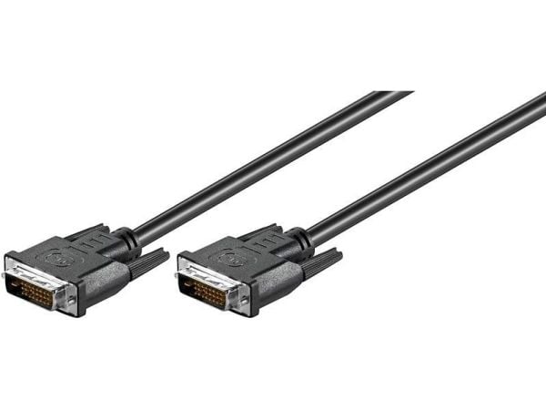 DVI-D Full HD-kabel Dual Link, nikkel