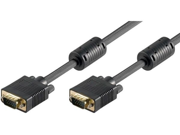 Goobay 50491, 10 m, VGA (D-Sub), VGA (D-Sub), Hankjønn, Hankjønn, Sort